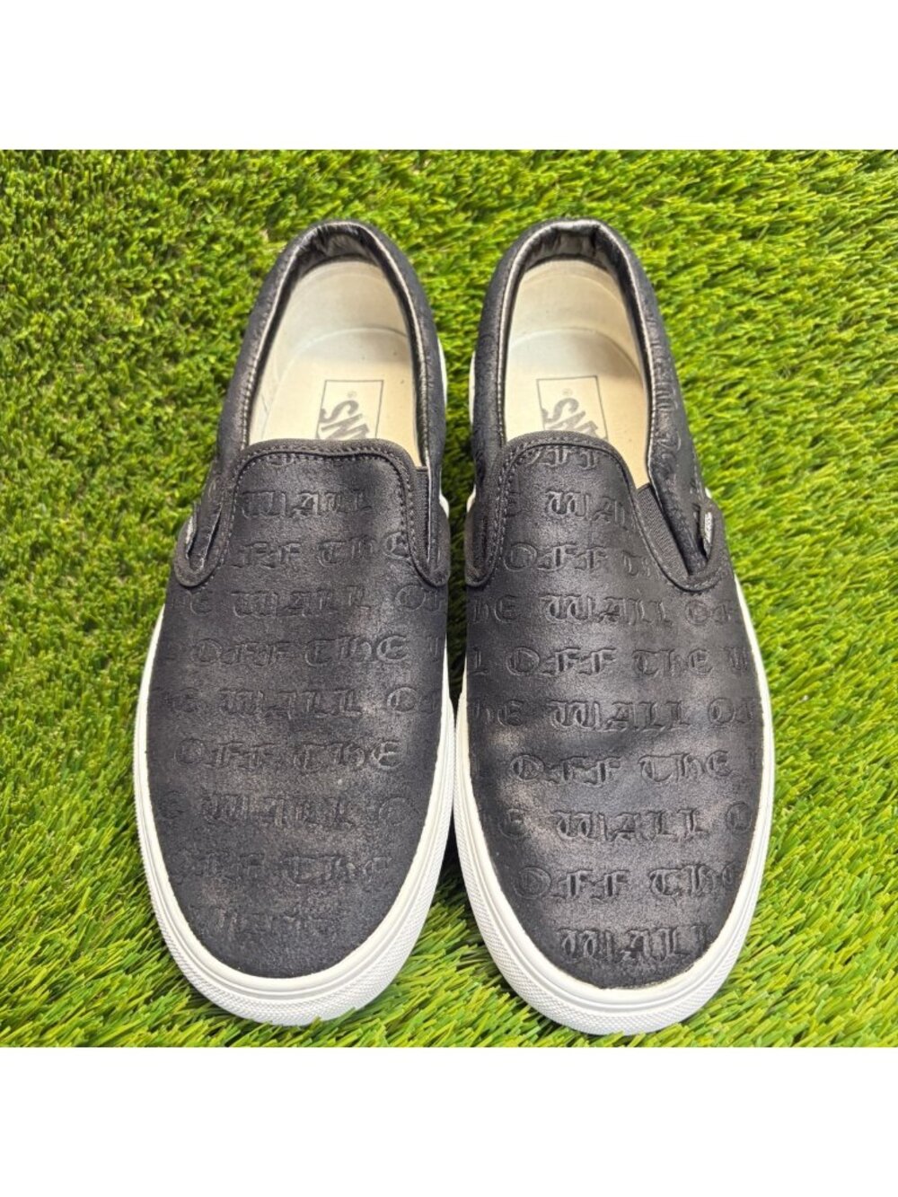 Vans Classic Slip-On Platform Men Size 8 Women 9.5 Black Athletic Shoes Sneakers - Picture 5 of 10